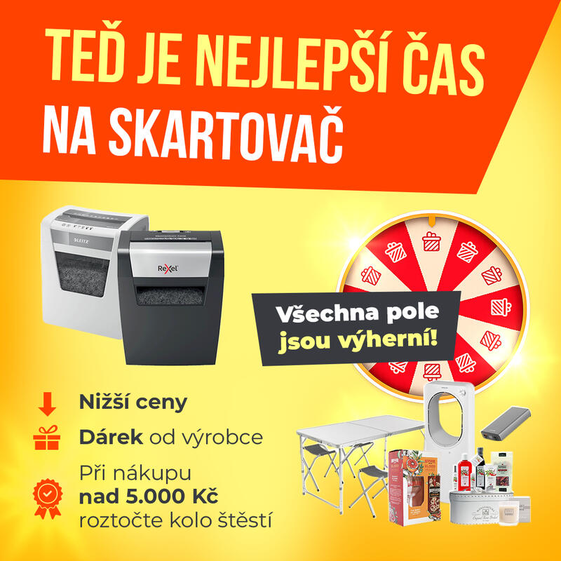 Kupte skartovačku na e-shopu a vytočte si odměnu!
